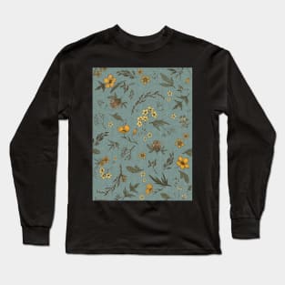 Nature Walk - lake - boho botanical Long Sleeve T-Shirt